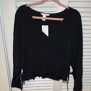 Elegant Black Women's Top